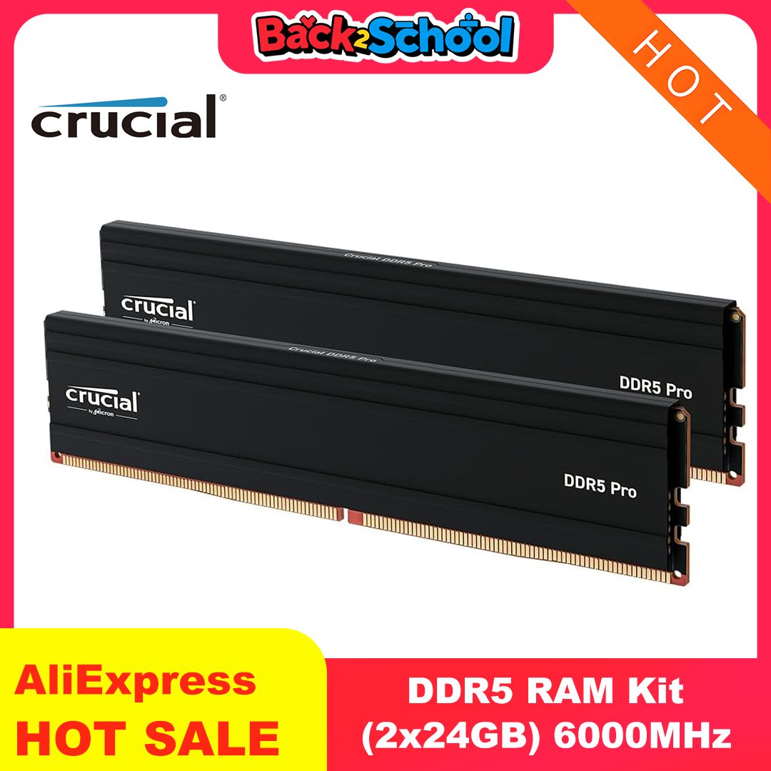 Impulsa tu PC al máximo rendimiento con esta memoria avanzada: el kit CRUCIAL PRO DDR5 de 48GB y 6000MHz garantiza velocidad y estabilidad, ideal para gamers y creadores, cerrando la brecha entre potencia y accesibilidad.