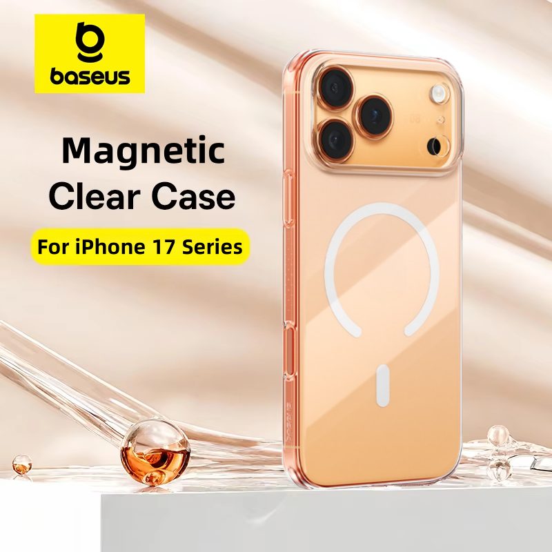 Descubre la funda magnética que transforma tu iPhone 17 Pro Max: carga inalámbrica sin esfuerzo y protección transparente que mantiene su aspecto nuevo con la tecnología anti-amarillamiento de BASEUS MAGNETIC CASE.