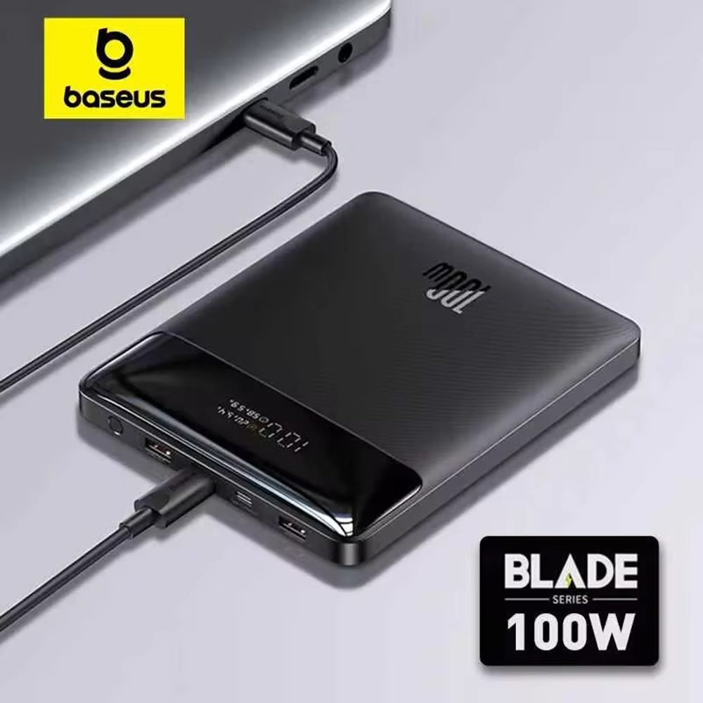 Descubre la libertad de cargar tus dispositivos en cualquier lugar con el increíblemente potente cargador portátil BASEUS 100W 20000MAH: ideal para viajes, trabajo remoto y emergencias, garantizando energía confiable para tu MacBook, laptop y más, sin preocuparte por quedarte sin batería.