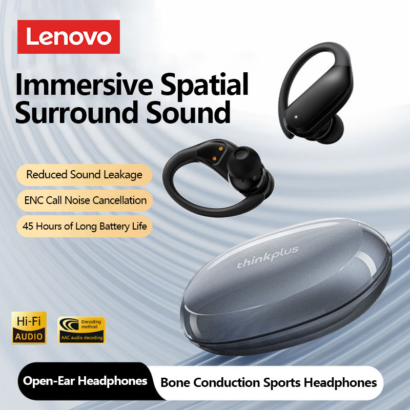 Descubre la libertad auditiva definitiva: Estos auriculares Lenovo XT55 con Bluetooth 5.4 y cancelación de ruido te ofrecen sonido envolvente HIFI perfecto para entrenamientos intensos y llamadas cristalinas, una experiencia que transformará tu día a día con calidad premium.