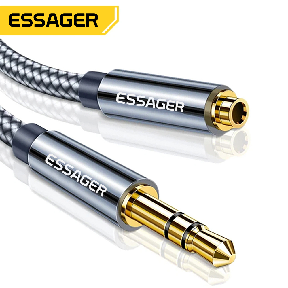 ¿Cansado de cables cortos que limitan tu movilidad? Descubre cómo el cable de extensión ESSAGER 3.5MM transforma tu experiencia auditiva con conectividad extendida y versatilidad total para todos tus dispositivos