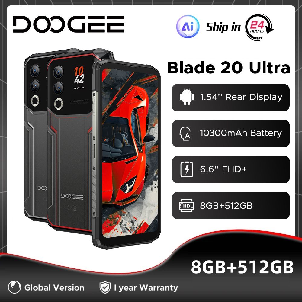 Resiste lo imposible con el DOOGEE BLADE20 ULTRA: Descubre cómo su batería de 10300mAh y pantalla HD+ de 6.6" redefinen la durabilidad en smartphones resistentes para aventuras extremas