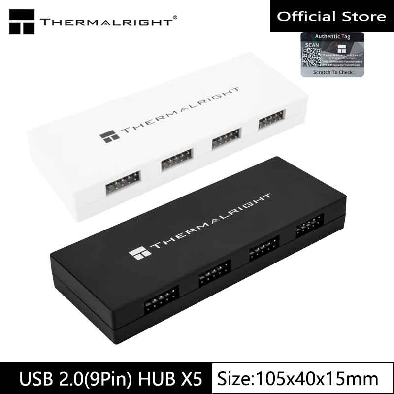 Transforma tu espacio de trabajo con conectividad ilimitada: el concentrador magnético THERMALRIGHT USB 2.0 X5 HUB te permite conectar hasta 5 dispositivos simultáneamente para crear una estación multitarea profesional