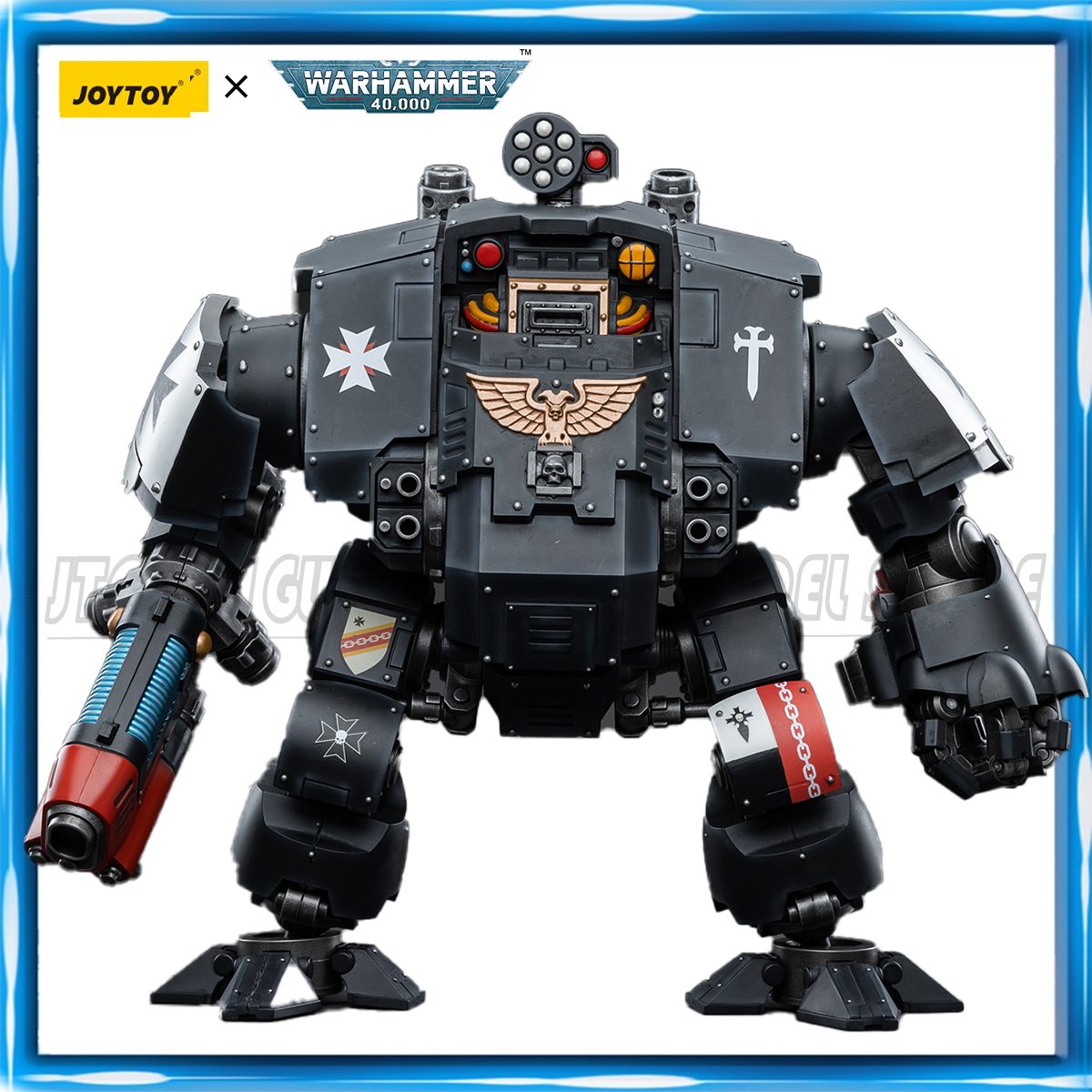 Transforma tu colección de Warhammer con este impactante mecha articulado: Descubre el JOYTOY BLACK TEMPLARS REDEMPTOR DREADNOUGHT que revoluciona el display de figuras de acción gracias a su increíble nivel de detalle y articulación completa escala 1/18