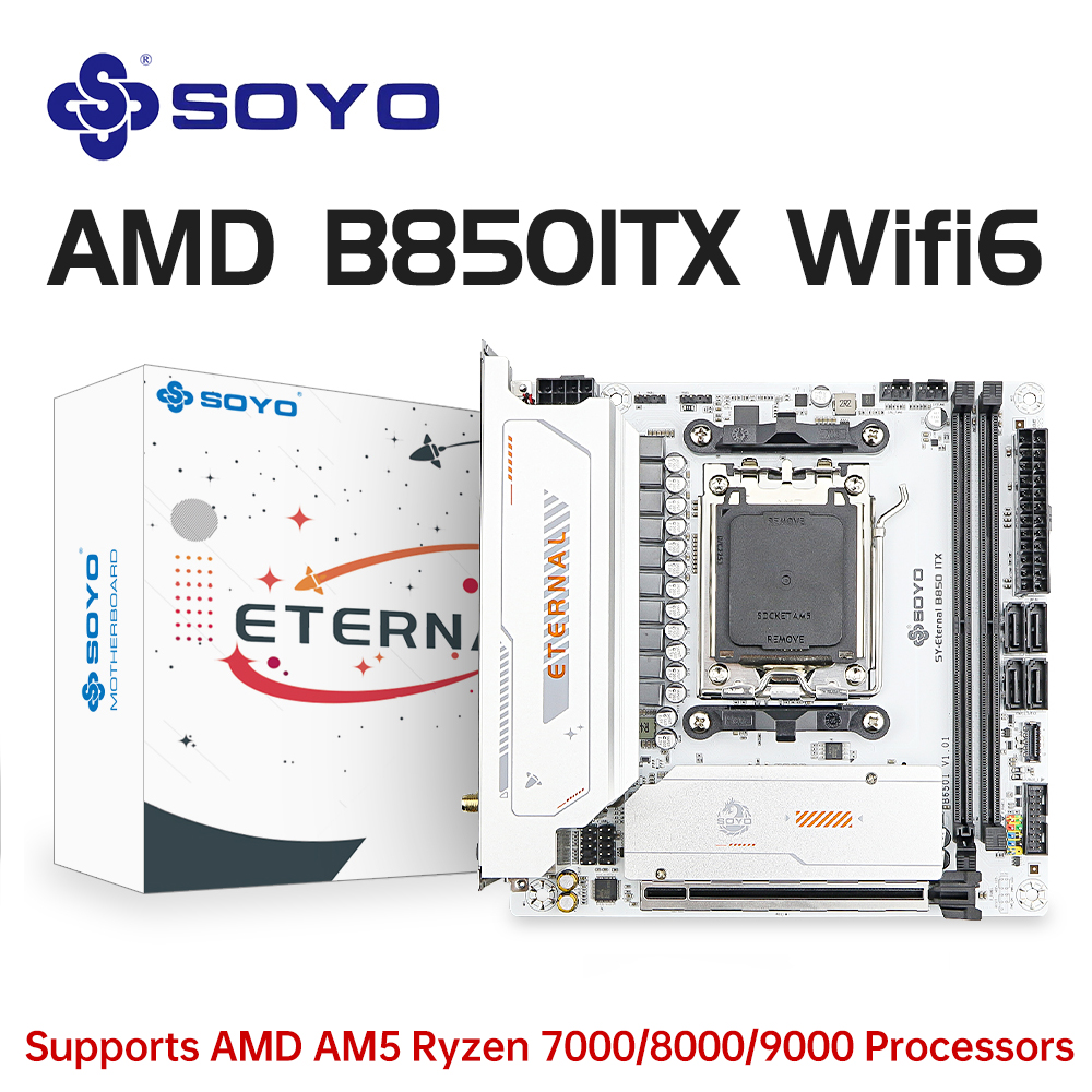 ¿Tu PC se queda corta con los juegos más exigentes? Descubre cómo la placa base SOYO B850ITX para AMD Ryzen AM5, con soporte DDR5 y PCIe 5.0, transforma tu experiencia de juego y productividad en un sistema compacto y de alto rendimiento.