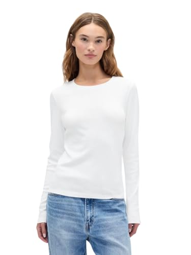 Transforma tu armario con este básico de calidad superior que combina comodidad y estilo duradero para tu día a día: el GAP TOP DE PUNTO MANGA LARGA ofrece versatilidad y confort excepcional con su diseño clásico y materiales premium.