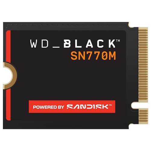 Acelera tu experiencia gaming portátil con este SSD ultrarrápido: El WD_BLACK SN770M de 1 TB alcanza 5,150 MB/s - Ideal para STEAM DECK y SURFACE PRO
