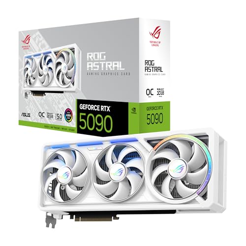 Transforma tu experiencia gamer con calidad extrema: La ASUS ROG ASTRAL GEFORCE RTX 5090 WHITE OC EDITION llega para ofrecerte un rendimiento sin precedentes en 4K y realidad virtual gracias a sus 32 GB GDDR7 y tecnología PCIe 5.0 que garantizan fluidez absoluta.