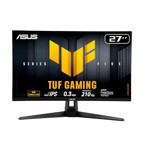Domina cada partida con una claridad visual impresionante: El monitor ASUS TUF GAMING VG27AQL5A redefine la experiencia gaming con su panel QHD de 27 pulgadas, refresco de 210Hz ultra rápido y respuesta de 0.3ms que elimina completamente el ghosting.