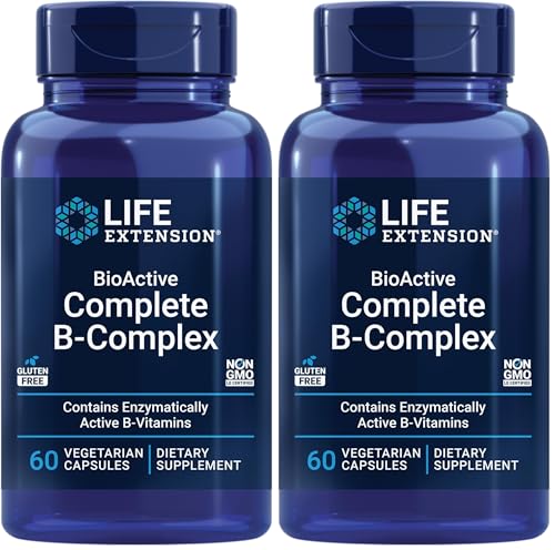 Potencia tu salud con un Complejo B avanzado: LIFE EXTENSION BIOACTIVE B COMPLEX optimiza energía, cerebro y corazón - ¡60 cápsulas veganas con tecnología premium!