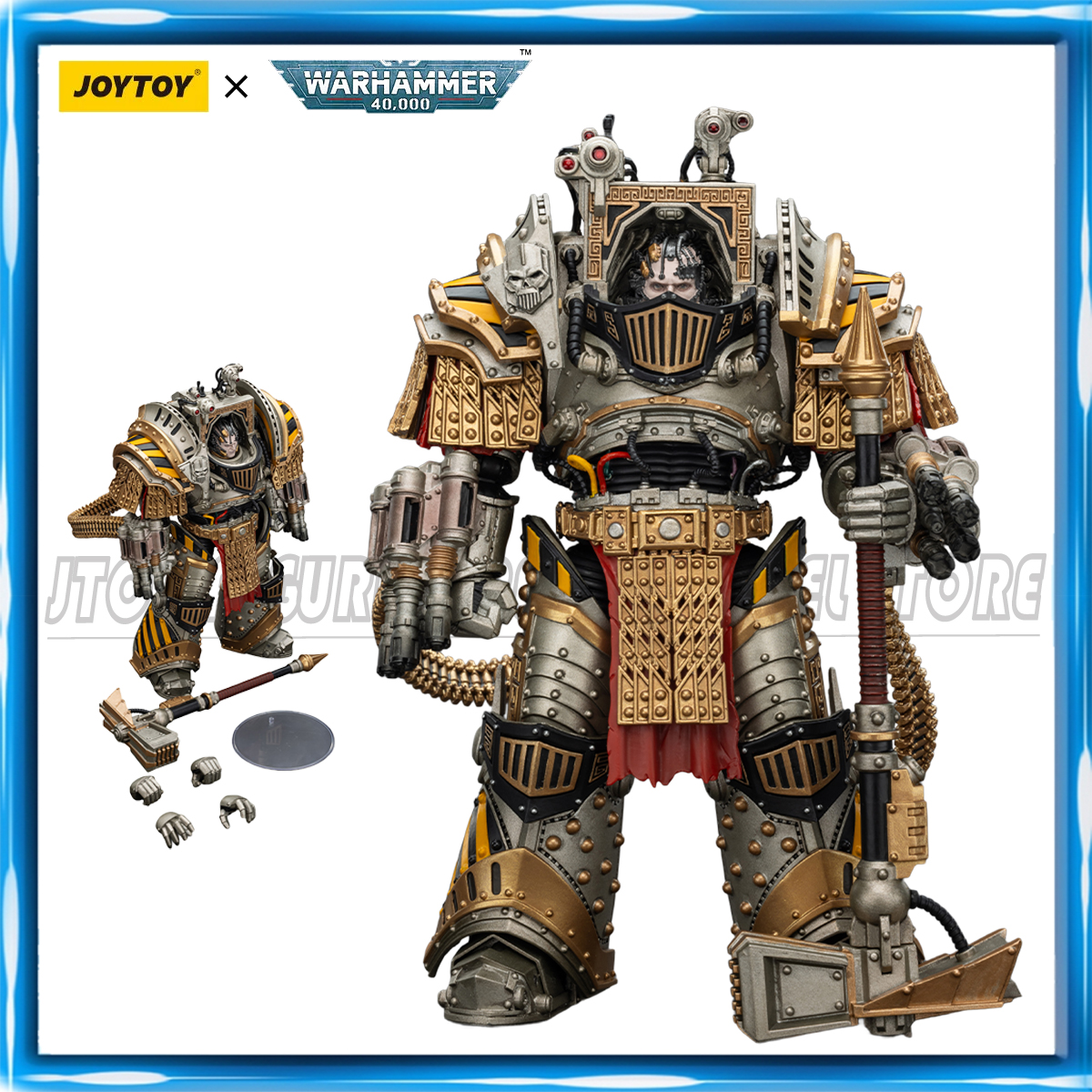 Transforma tu colección Warhammer 40000 con esta figura de élite: El PERTURABO de JOYTOY ofrece un nivel de detalle excepcional y articulación completa que hará las delicias de los fans más exigentes del universo 40K.