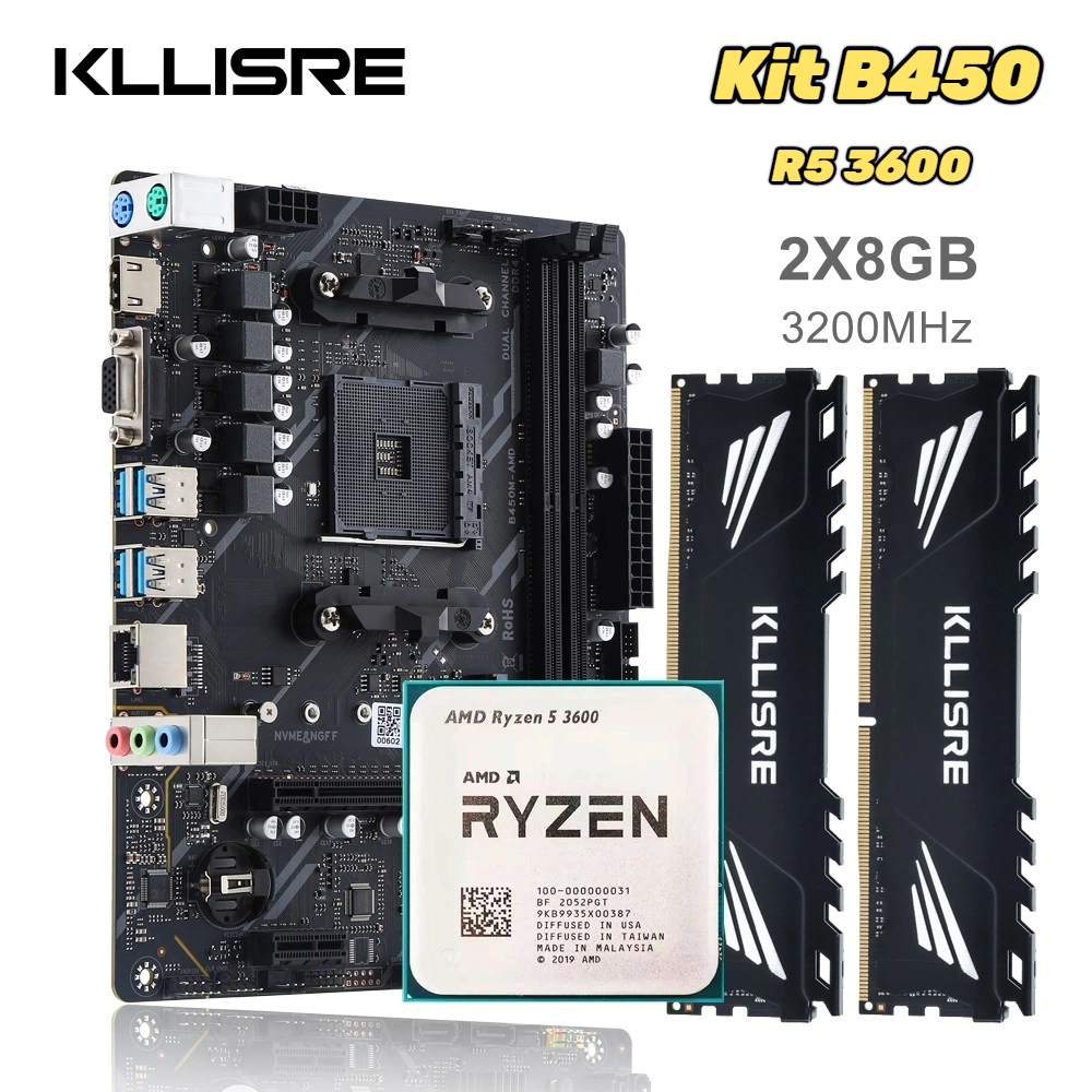 Transforma tu experiencia gaming con este kit completo que duplica tu rendimiento: La combinación probada del KLLISRE B450 con el procesador AMD RYZEN 5 3600 y memoria de 16GB DDR4 garantiza fluidez absoluta en los títulos más exigentes del mercado.