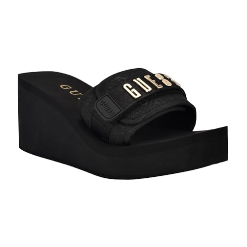 ¿Cansada de elegir entre estilo y comodidad? Descubre el calzado que resuelve el dilema: las sandalias de cuña GUESS DELLEAN combinan elegancia atemporal con una pisada sorprendentemente estable, ofreciendo versatilidad para cualquier ocasión y un diseño que alarga visualmente la pierna. El cierre de valor: tu nuevo básico de temporada.