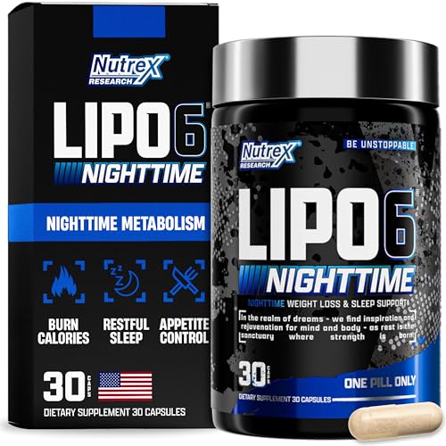 Descubre cómo quemar grasa MIENTRAS duermes: LIPO 6 NIGHTTIME combina melatonina y supresor de apetito para un metabolismo nocturno acelerado – la fórmula inteligente para perder peso sin esfuerzo