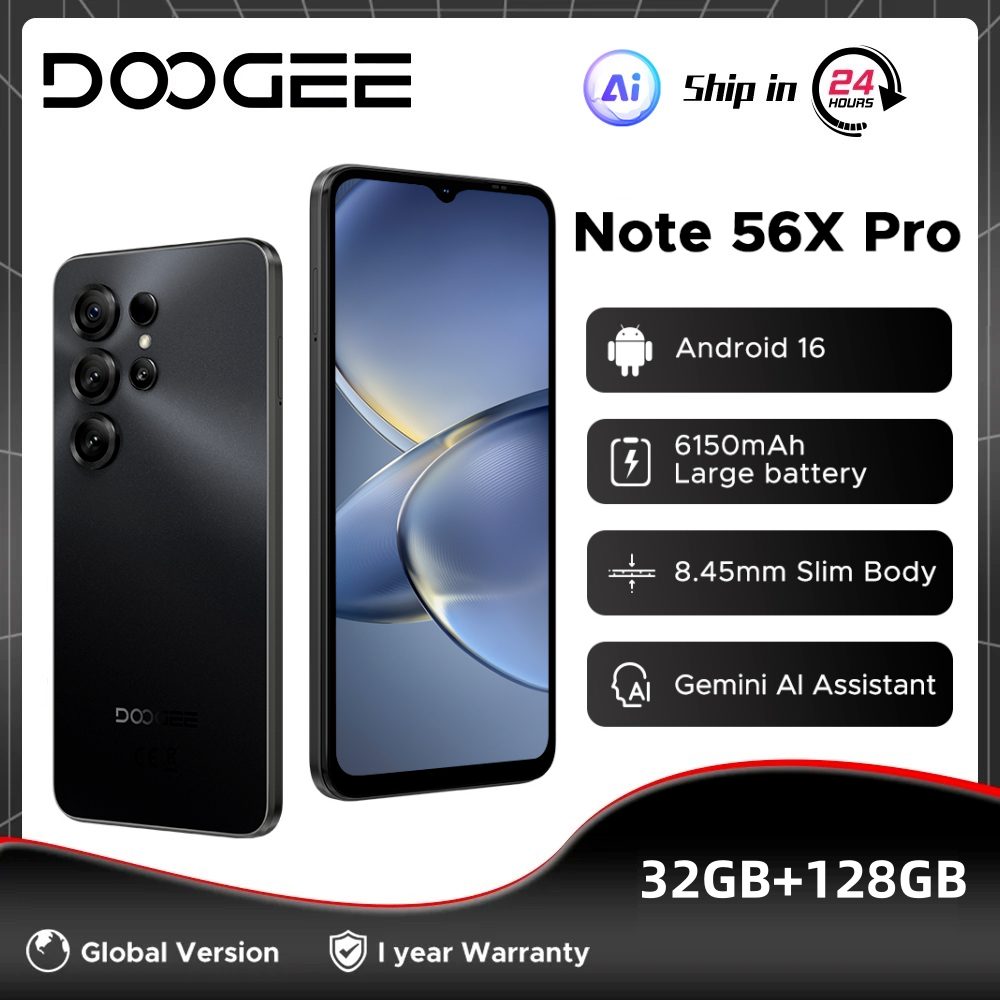 ¿Cansado de que tu móvil muera a media tarde? Descubre el DOOGEE NOTE56X PRO, un smartphone con una batería monstruosa de 6150mAh que promete días de autonomía real y un rendimiento sólido para el día a día, sin vaciar tu bolsillo.