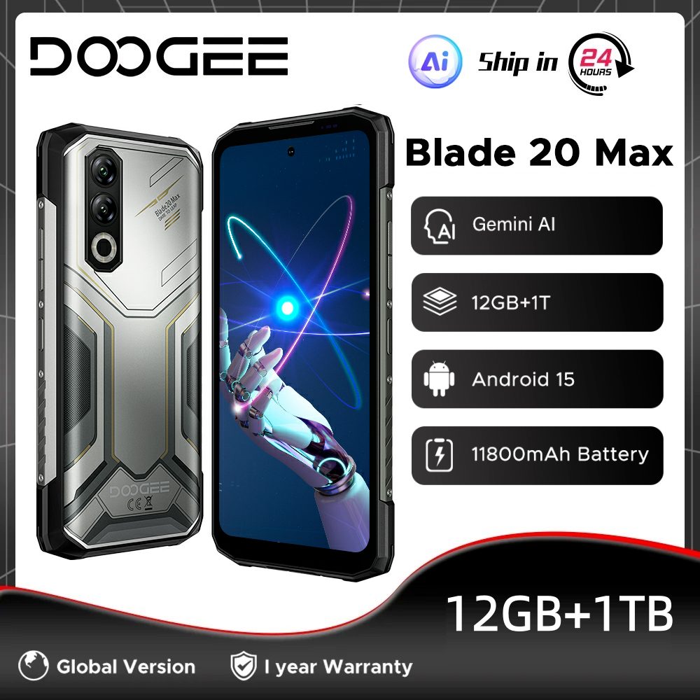 ¿Cansado de que tu teléfono se quede sin batería o no aguante tus aventuras? Descubre la solución definitiva: el resistente DOOGEE BLADE20 MAX combina una autonomía colosal de 11800mAh con un almacenamiento monstruoso de 1TB, garantizando que nunca te quedes sin espacio o energía, sin importar dónde te lleve el día.