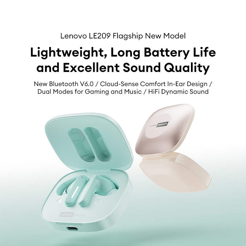 Lenovo LE209 TWS: Sonido envolvente y comodidad diaria