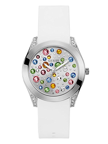 Eleva tu estilo con precisión japonesa: descubre el reloj GUESS CON JOYAS, una fusión de elegancia y funcionalidad que redefine tu imagen diaria, respaldada por la calidad reconocida de la marca GUESS.