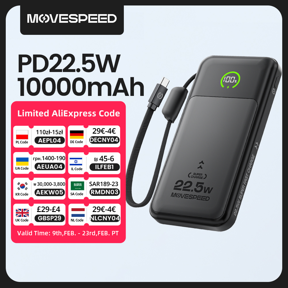 Un power bank con cable integrado para el día a día
