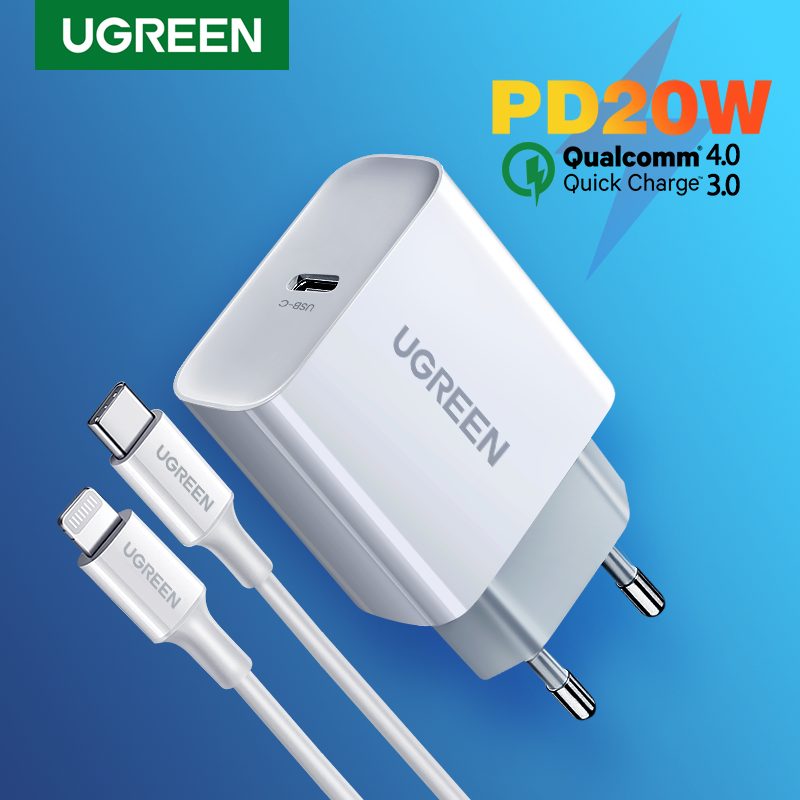 Cargador UGREEN 20W: Rapidez sin complicaciones