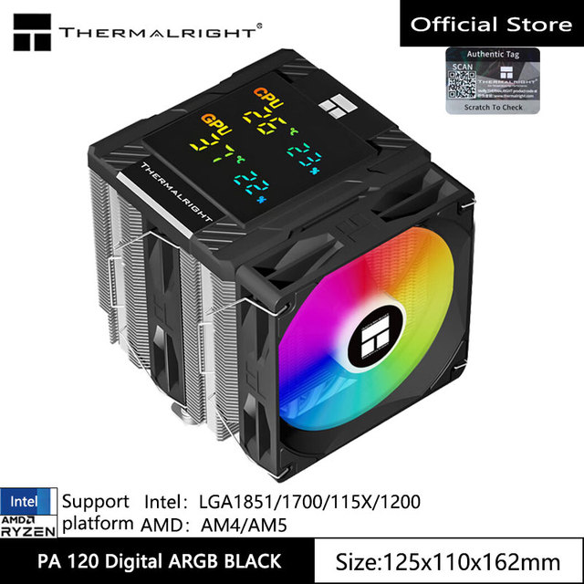 Análisis del Thermalright PA 120 Digital: potencia y datos en pantalla