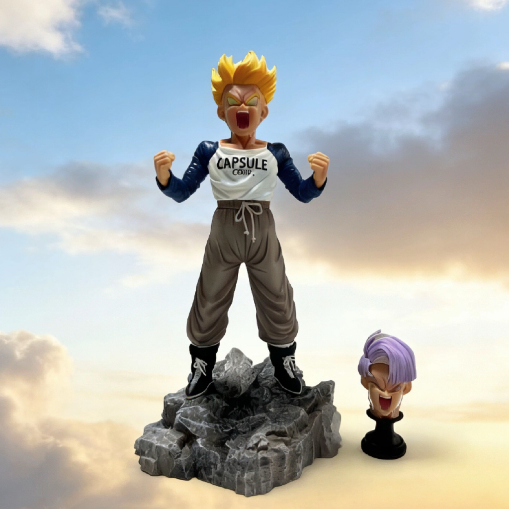 Una figura de Trunks con personalidad para tu escritorio