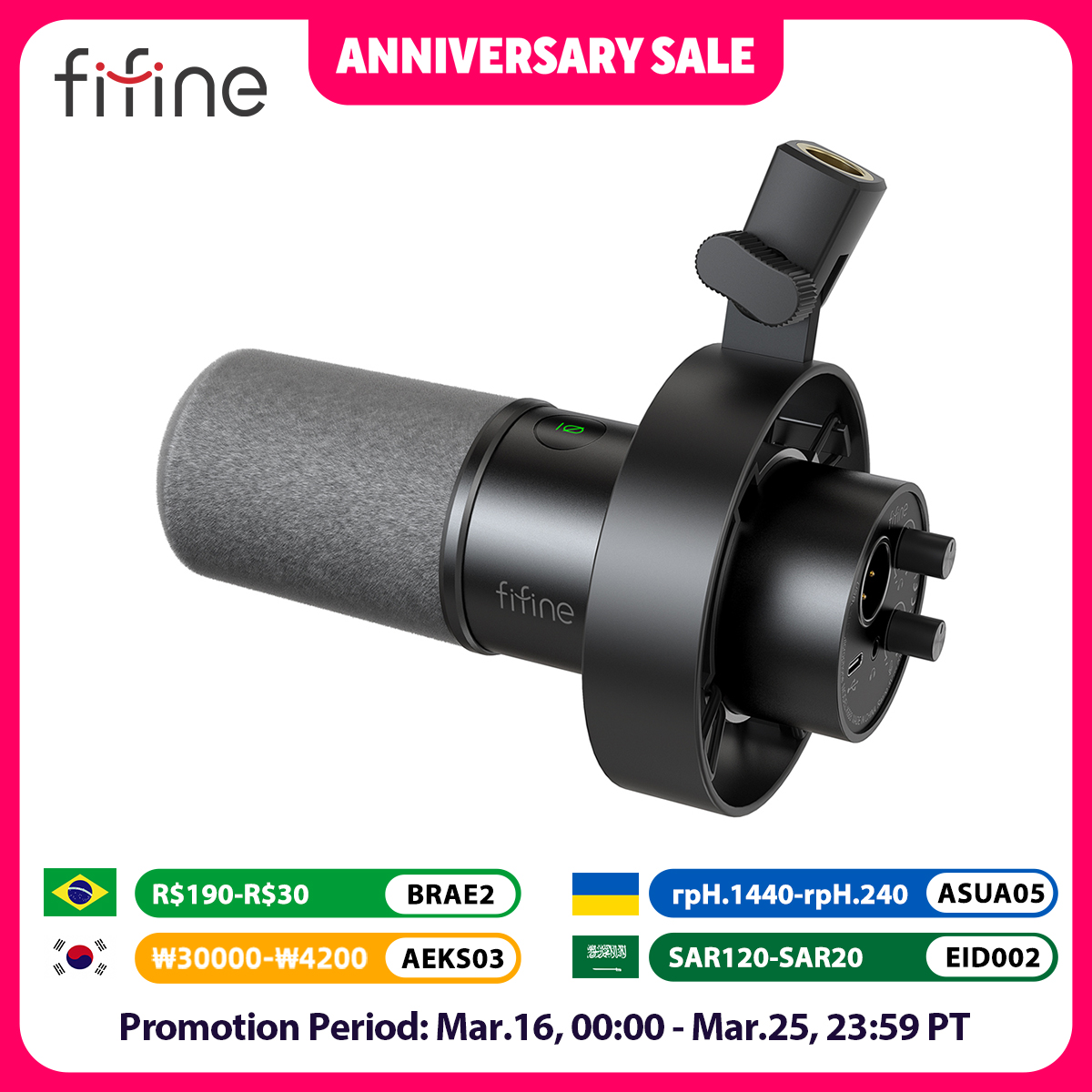 Un micrófono dinámico versátil para streaming y grabación