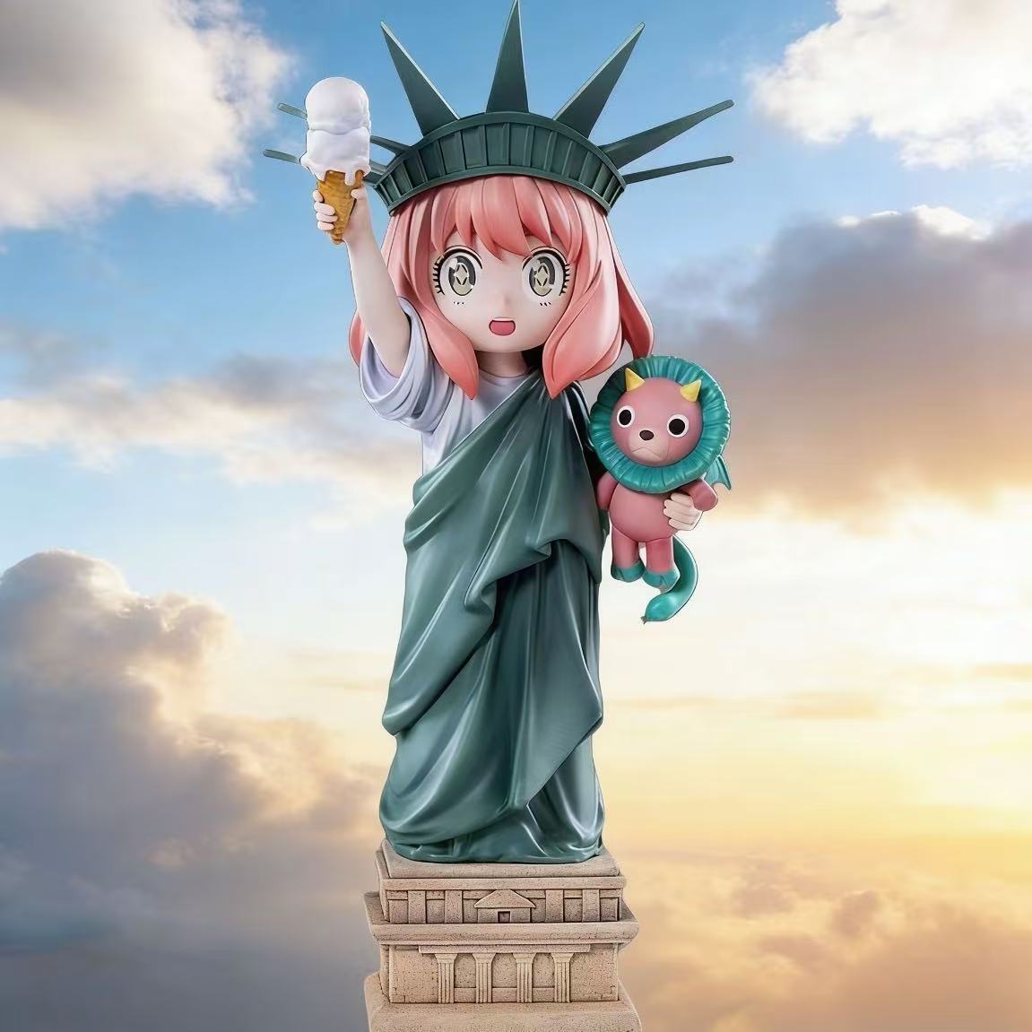 Anya Forger como la Estatua de la Libertad: un detalle de colección divertido