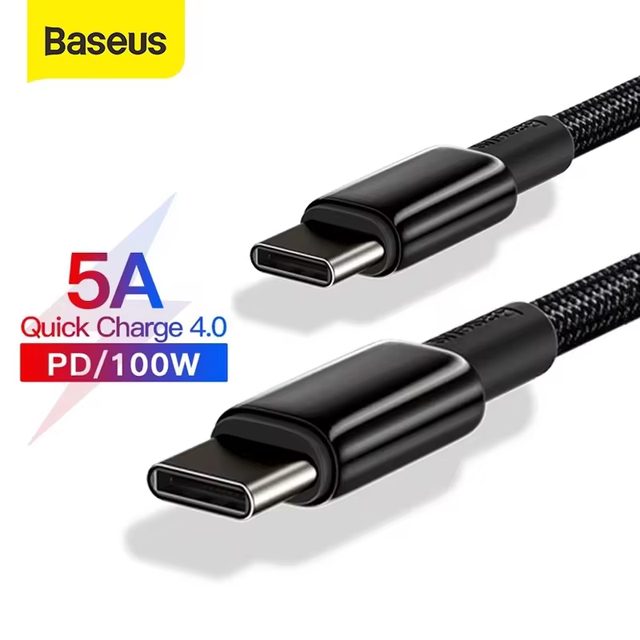 Baseus PD 100W: Un cable que sí carga tu laptop y tu celular