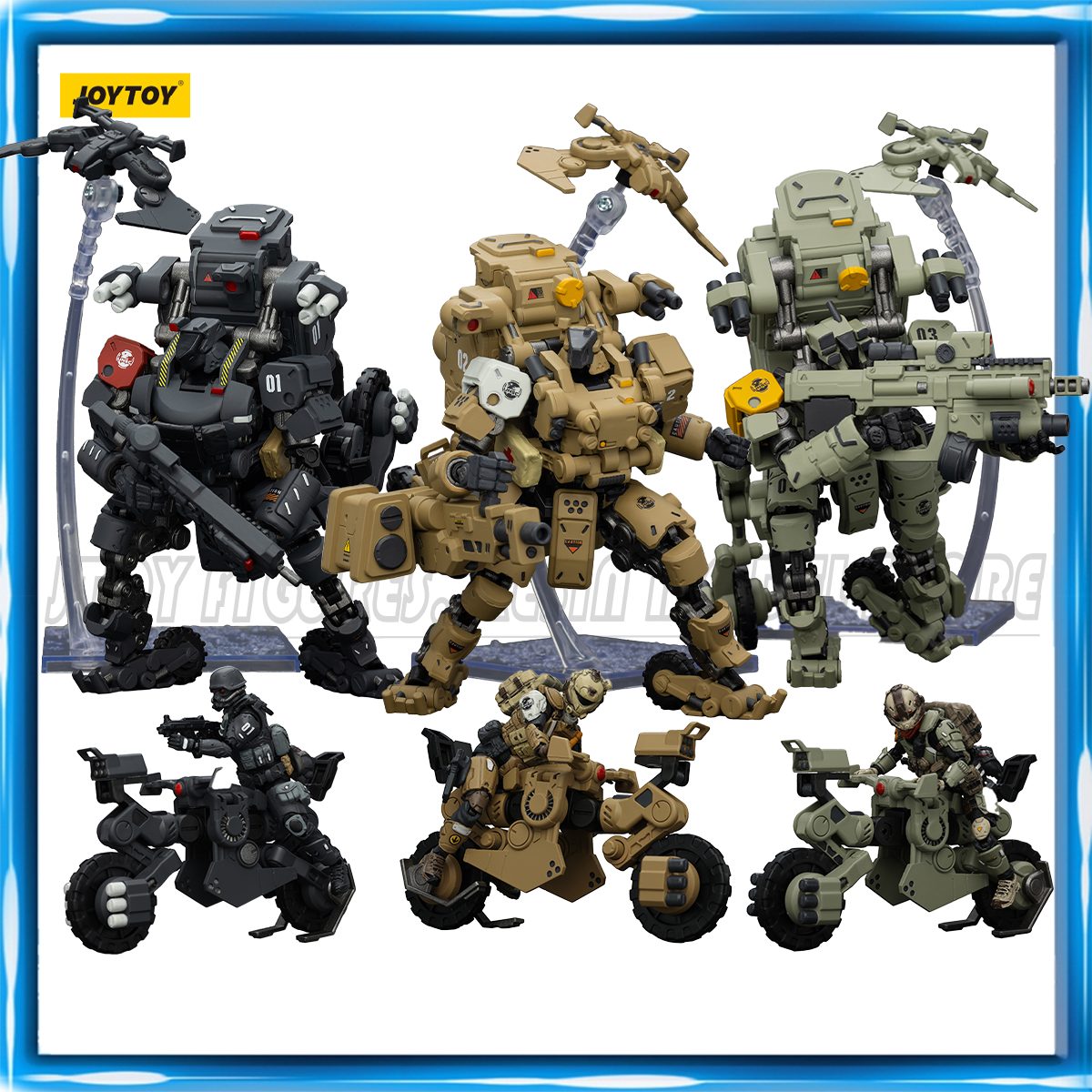 Un mech táctico de JOYTOY que impone respeto en la vitrina