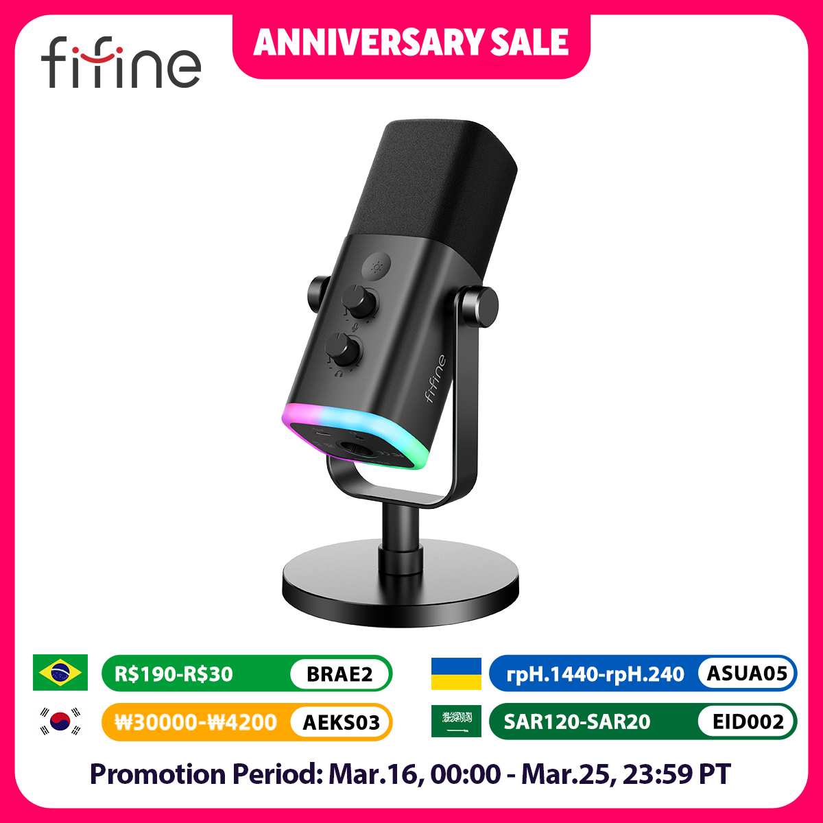 FIFINE Ampligame AM8: Un dinámico polivalente para voz