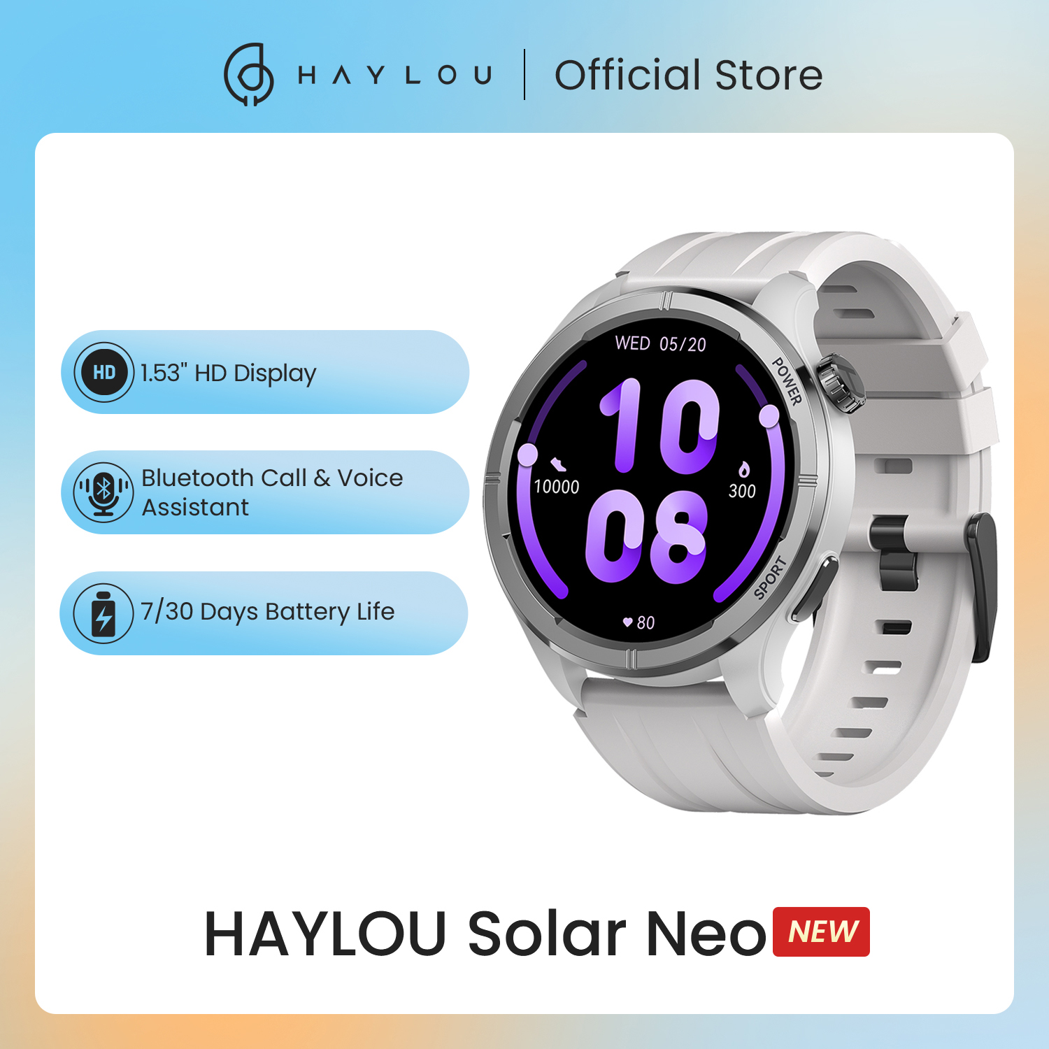 HAYLOU Solar Neo: Un reloj que da el ancho sin complicaciones