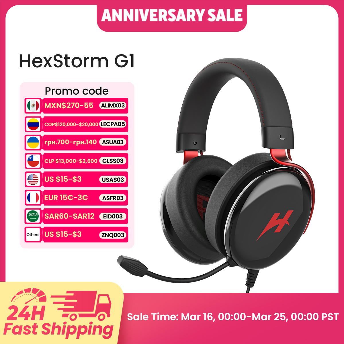 HAYLOU HexStorm G1: Sonido envolvente para gaming competitivo