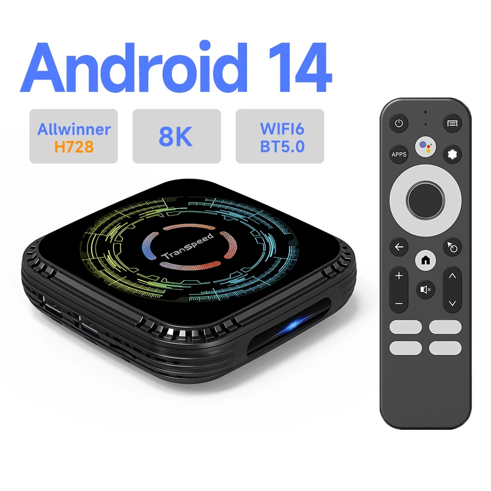 Análisis: Transpeed TV Box con Android 14 y potencia 8K