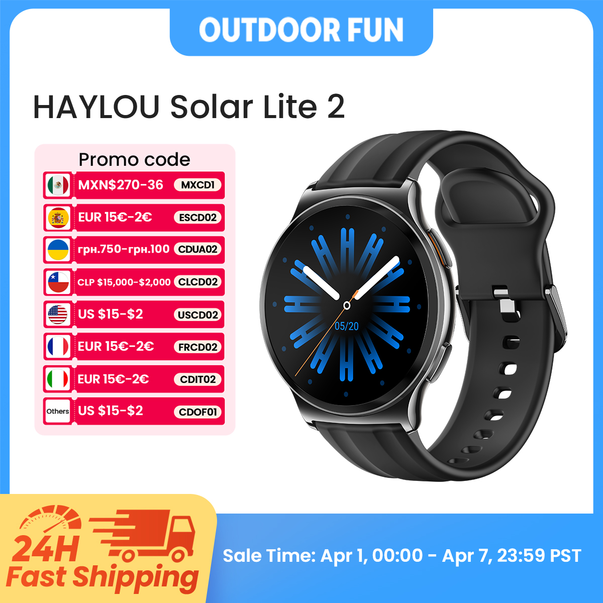 HAYLOU Solar Lite 2: Un smartwatch elegante que vigila tu salud