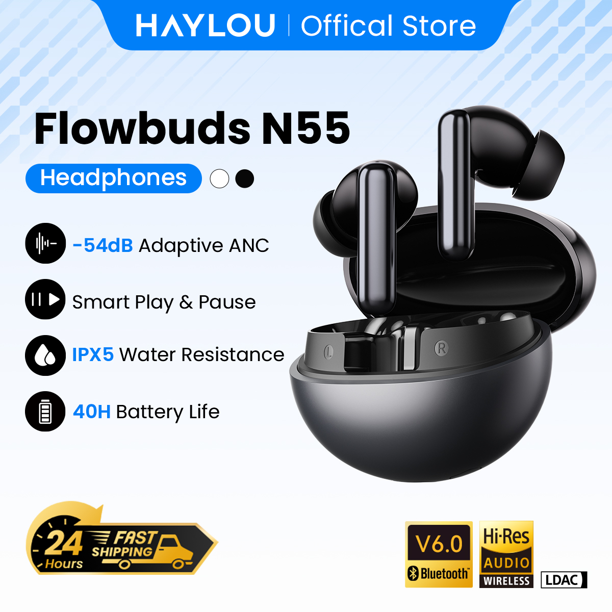 HAYLOU Flowbuds N55: Sonido envolvente y llamadas claras