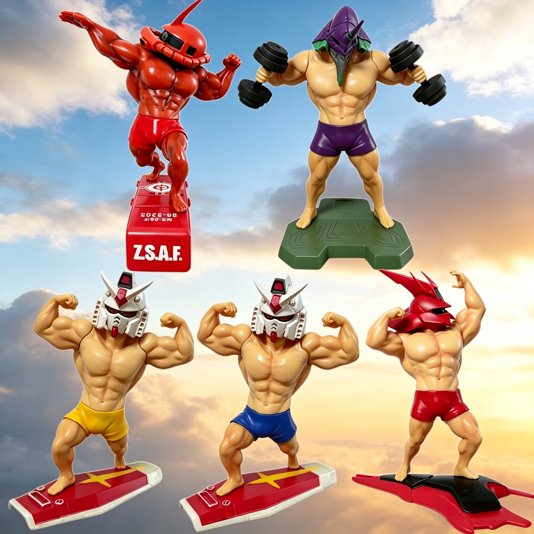 Figura Fitness Musculosa 18cm - Comic Desk Ornament