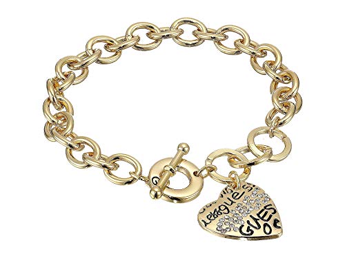 GUESS \"Basic\" Gold Graffiti Logo