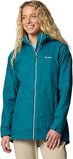Switchback II: chaqueta larga forrada para lluvia ligera