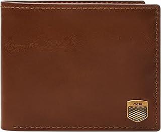 Cartera de cuero plegable para