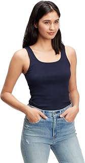 Camiseta sin mangas acanalada para