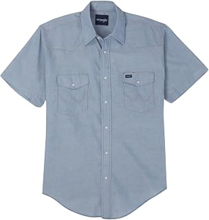 Camisa Denim de Manga Corta
