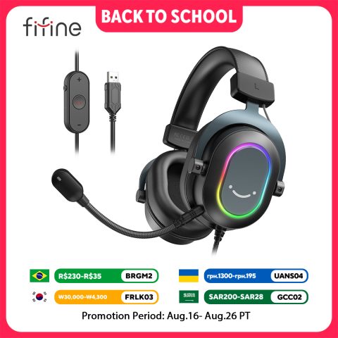 Fifine Gaming: Sonido envolvente y luces para tu batalla