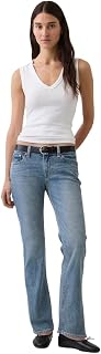Jeans de mezclilla rectos de tiro bajo: clásicos y cómodos