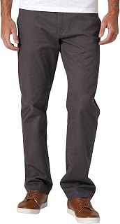 Pantalones grandes y altos con sarga tipo vaquero holgada