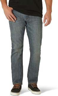 Jeans de ajuste atlético sin estiramiento para hombre