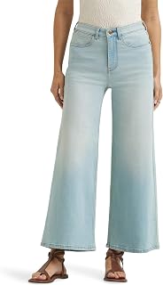Jeans de tiro alto y pierna ancha: comodidad y estilo