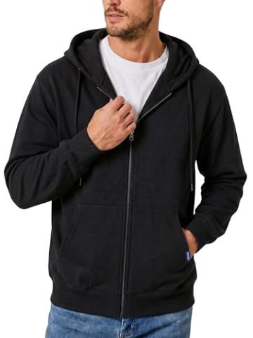 Wrangler Big and Tall: Sudadera con capucha de felpa y cremallera