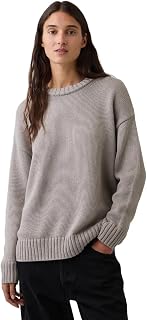 Suéter holgado de algodón estilo boyfriend para mujer: comodidad y estilo