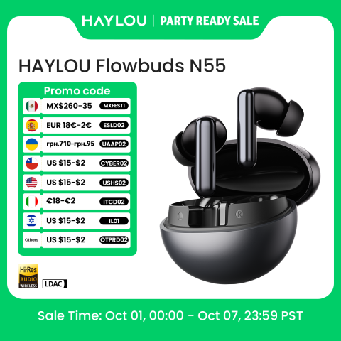 HAYLOU Flowbuds N55: Sonido envolvente y llamadas claras